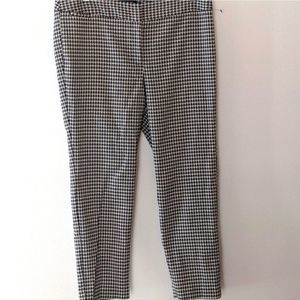 Women's Liz Claiborne Career Petite Classic Houndstooth Black Dress Pants 12P